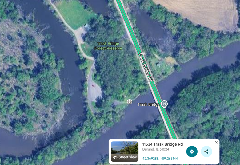 Two Rivers Preserve Map Pecatonica River Paddle – Trask Bridge Road to Two Rivers Forest ...